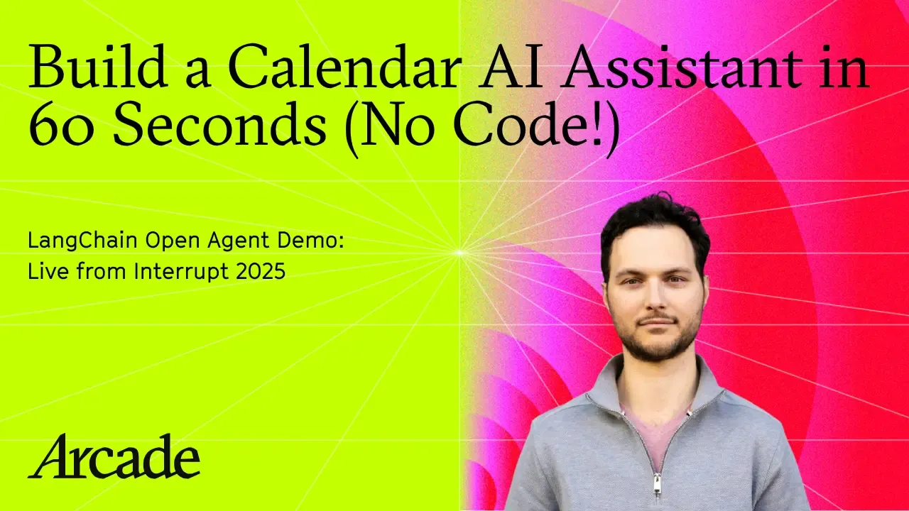 LangChain Calendar Agent Demo